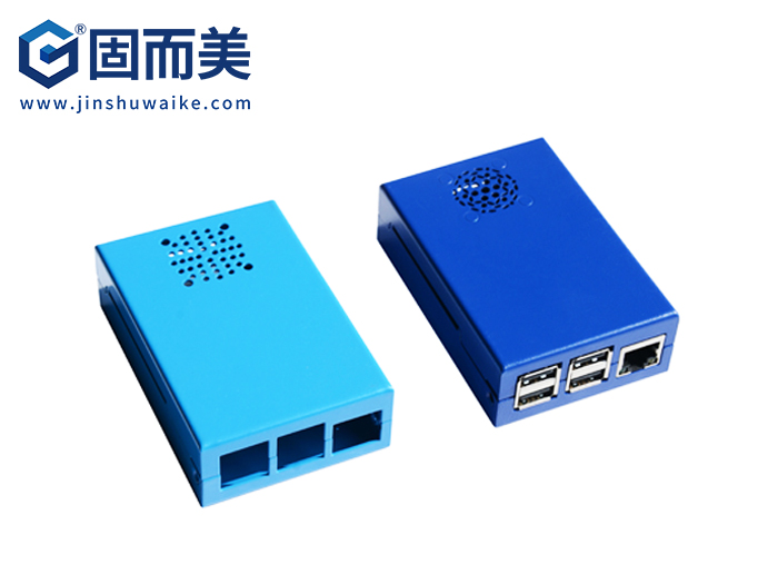 樹莓派鋁合金外殼|RaspberryPi3金屬外殼兼容Rpi2代/B+外殼保護(hù)殼|固而美金屬制品定制
